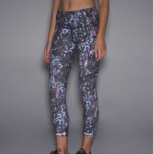 LULULEMON All Sport Crop Floral Sport Tranquil Blue Multi legging